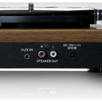 LENCO LS-100WD - TURNTABLE WITH 2 EXTERNAL SPEAKERS - WOOD