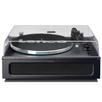 Turntable with 4 built-in speakers Lenco LS430BK, black