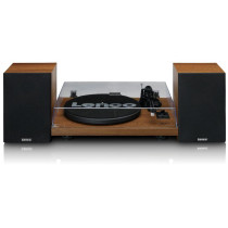 LENCO LS-480WD - RECORD PLAYER WITH BUILT-IN AMPLIFIER AND BLUETOOTH® PLUS 2 EXTERNAL SPEAKERS