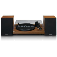 Record player with built-in amplifier and bluetooth plus 2 external speakers Lenco, wood