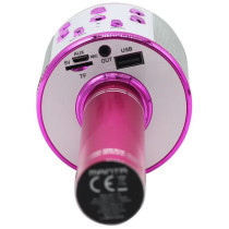 Karaoke microphone with speaker Manta MIC11PK, pink