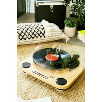 Turntable with built-in speakers Lenco, wood