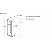 Built-in fridge-freezer combination Bosch