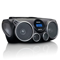 Portable Bluetooth/CD/FM radio, black Lenco SCD100BK