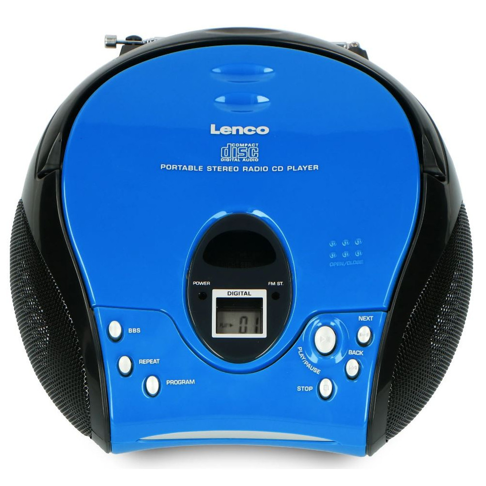 Portable stereo FM radio with CD player Lenco SCD24BB