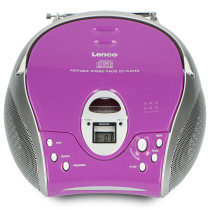 Portable stereo FM radio with CD player Lenco SCD24PU