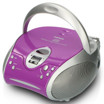 Portable stereo FM radio with CD player Lenco SCD24PU