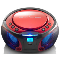 Portable stereo FM radio with CD player Lenco SCD550RD