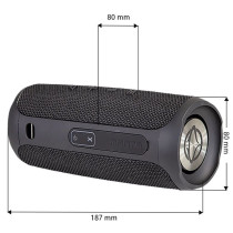 Portable Bluetooth speaker Manta SPK130GOBK, black