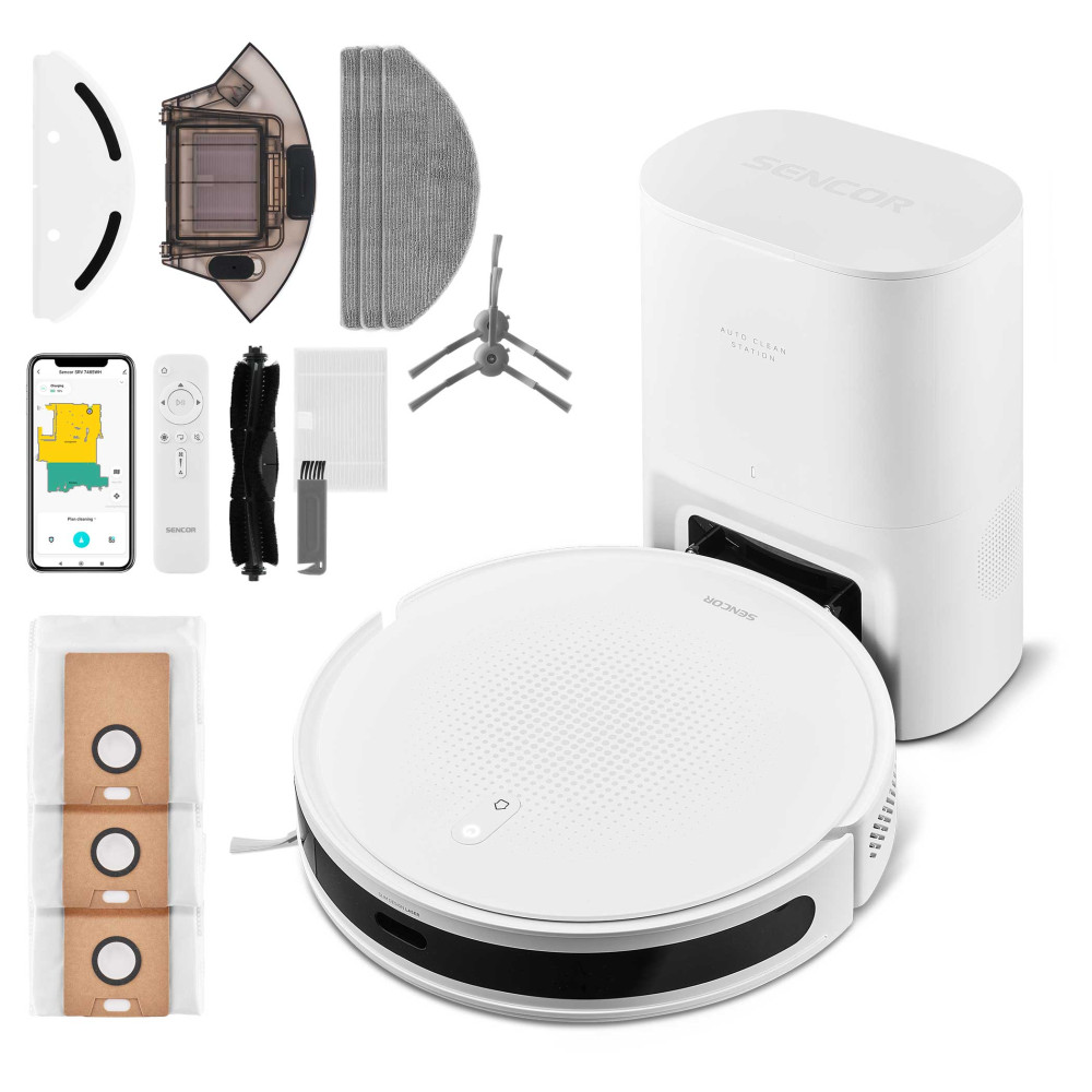 Robotic vacuum cleaner Sencor, automatic emptying