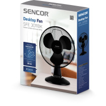 Ventilaator Sencor SFE3011BK, must