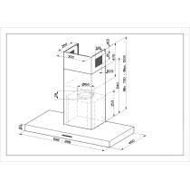 Õhupuhastaja välise mootori juhtimisega Faber Stilo X A90 NG RB