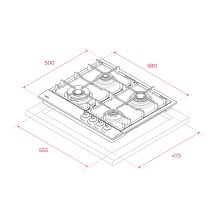 Built-in gas hob Teka RBC AT OB