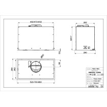 Hood Faber Inca Lux EVO BK MATT A70