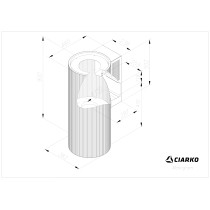Õhupuhastaja Ciarko Design Monogram SmartLink kuld