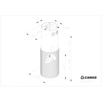 Õhupuhastaja Ciarko Design Monogram Isola SmartLink kuld