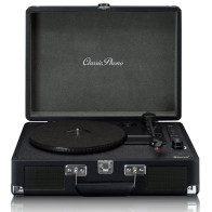 Suitcase turntable with speakers Lenco, black