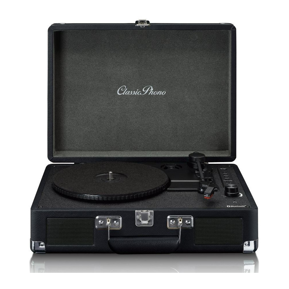 Suitcase turntable with speakers Lenco, black