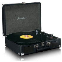 Vinüülplaadimängija kohvris Lenco TT115BK, must