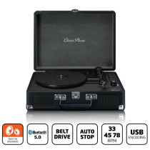 Suitcase turntable with speakers Lenco, black