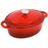 XANTEN+ 37 x 22 x 11.5cm Cast Iron Roaster Gradient red color