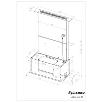 Õhupuhastaja Ciarko Design Joker Uno 55 SmartLink must
