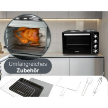 Mini oven with 2 hot plates Proficook