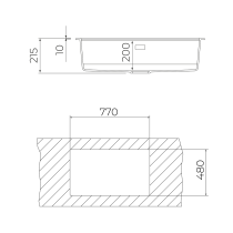 Sink Teka Nova black