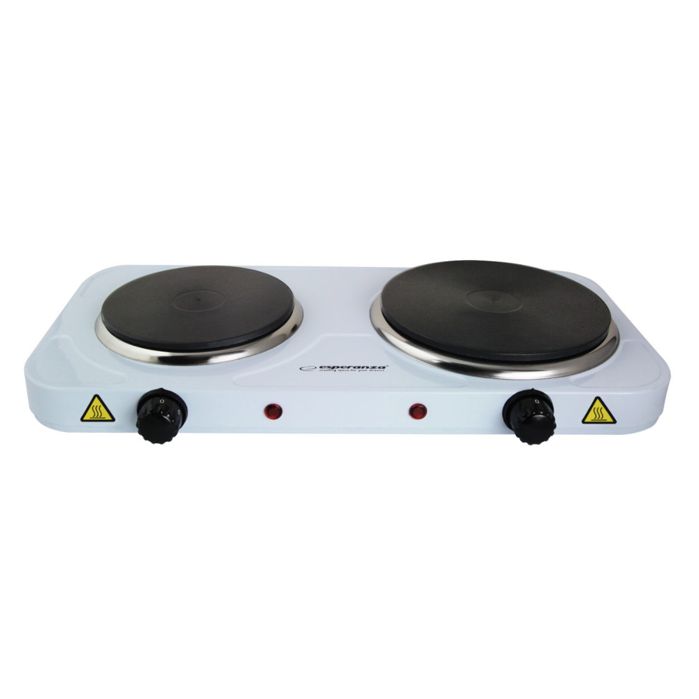 Electric double hot plate Esperanza, white