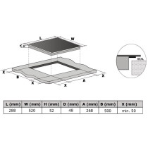 Glass ceramic hob Kluge