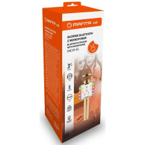 Wireless karaoke microphone Manta, gold with LED