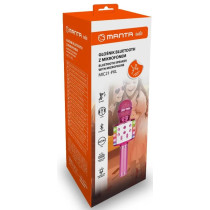 Karaokemikrofon kõlariga Manta MIC21PKL, roosa