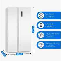 Side-by-side külmik Bomann SBS7344W, valge