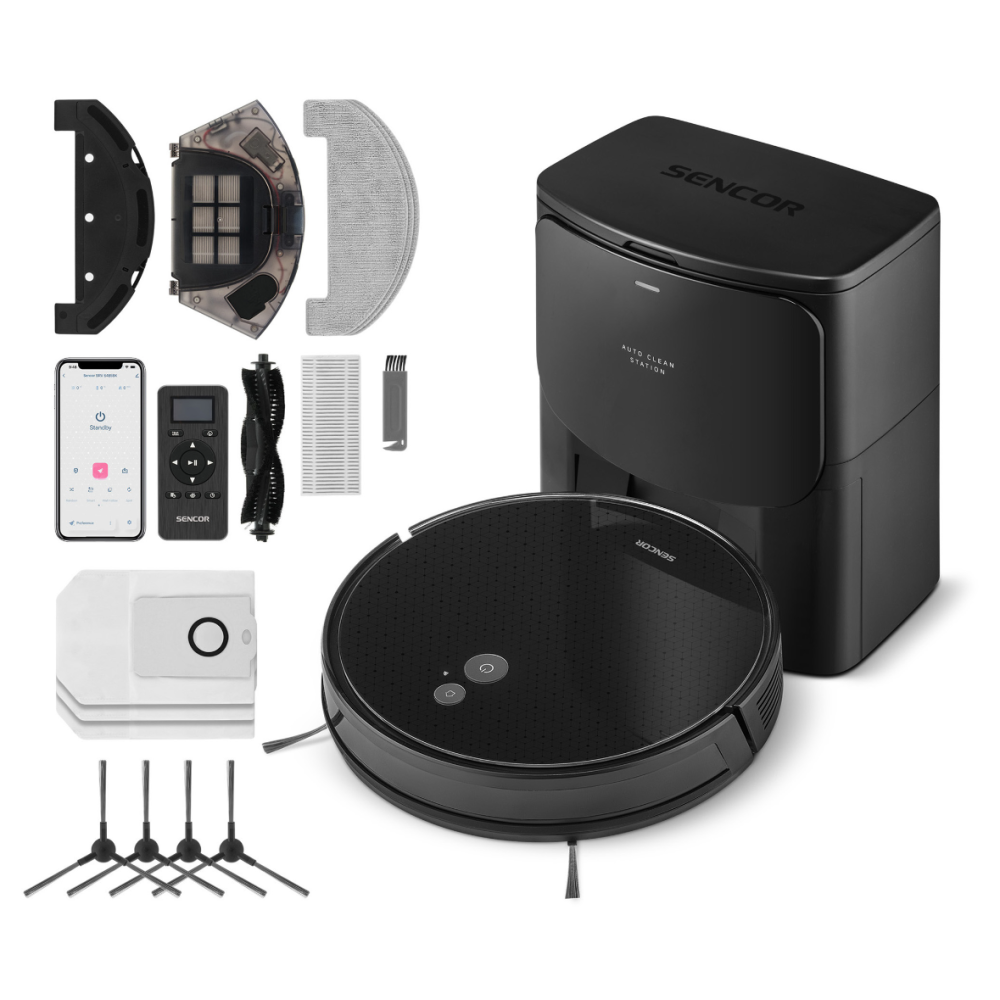 Robotic vacuum cleaner Sencor, black