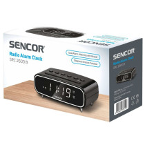 Radio alarm clock Sencor, black