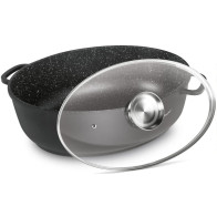 Roaster with glass lid Rock Lamart