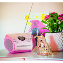 CD-raadio Lenco SCD24PK, roosa