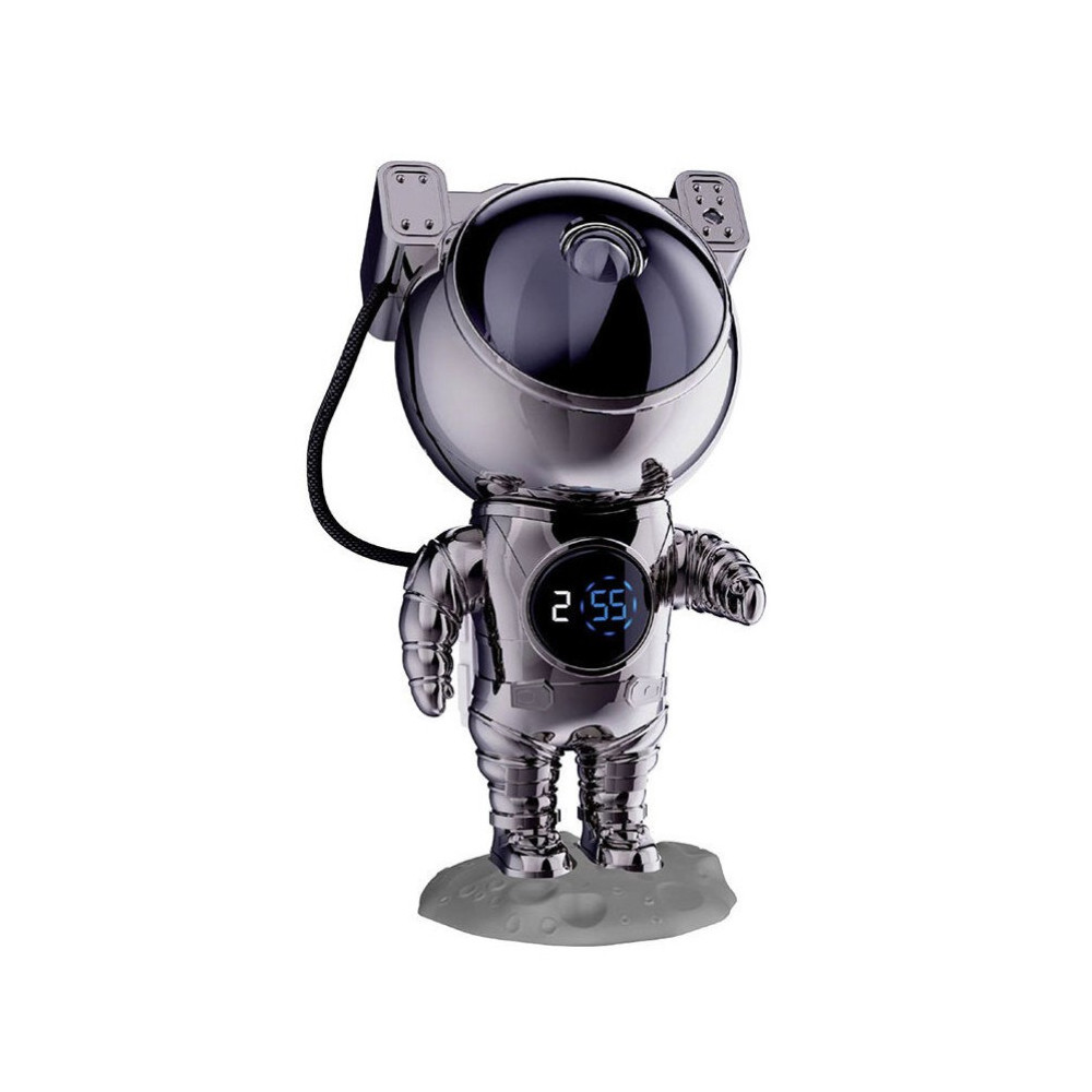 Star projector with clock - Astronaut Chrom Manta