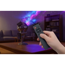 Star projector with clock - Astronaut Chrom Manta