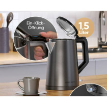 Kettle ProfiCook, charcoal grey