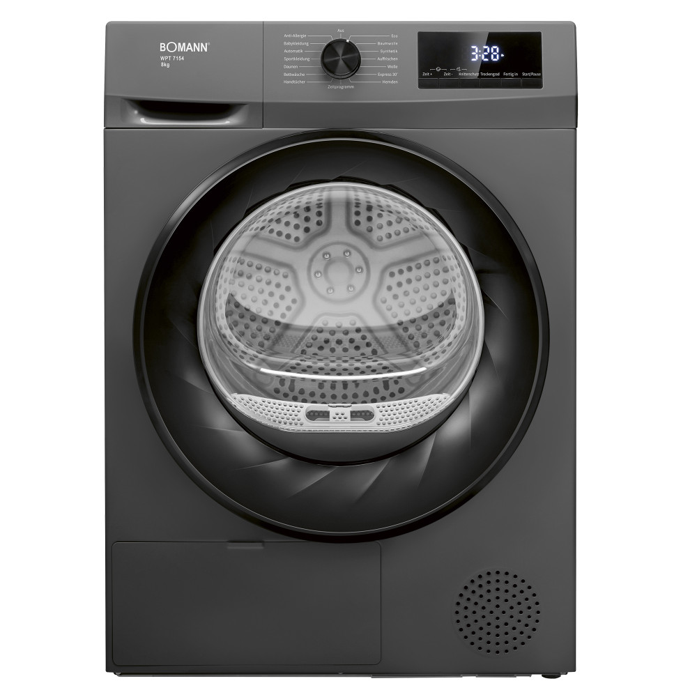 Heat pump tumble dryer Bomann, titan