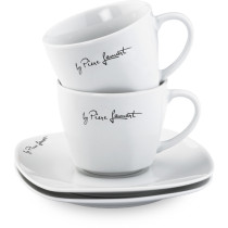 4-piece square cup & plate set Dine Lamart