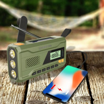 Portable alarm radio with solar panel Manta