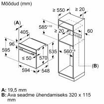 Integreeritav ahi aurufunktsiooniga Bosch HRG532BB3