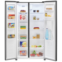 Side-by-side külmik Bomann SBS7367DIX, must inox