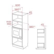 Integreeritav mikrolaineahi Teka ML 820 FI BK must