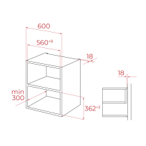 Integreeritav mikrolaineahi Teka ML 820 FI BK must