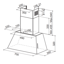 Õhupuhastaja Faber Chloe pewter