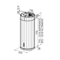 Hood Faber Corinthia Isola WH matt/Tibetan Silver