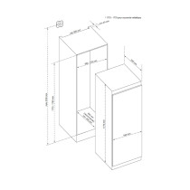 Built-in fridge De Dietrich DRL1770EB